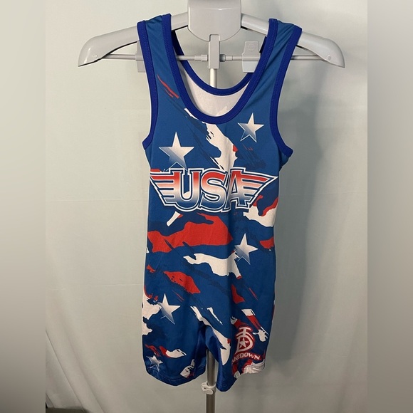 Takedown USA Wrestling Singlet size youth large - Picture 1 of 6